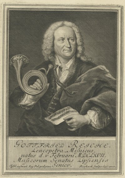 Gottfried Reiche door Elias Gottleib Haussmann